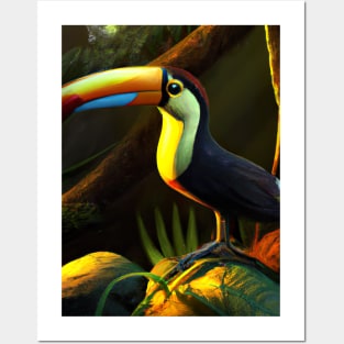 Toucan in Jungle Posters and Art